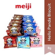 Hello panda Biscuits, 8g x10, Strawberry Cream / Milky Cream / Chocolate Cream