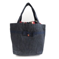 Blue Label Crest Bridge Tote Bag Denim Drawstring Bow Indigo Direct from Japan Secondhand