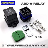 Cable Control Add-a-Relay 5 Pin waterproof relay with socket.