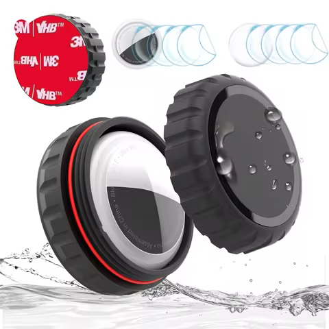 AirTag Adhesive Mount Waterproof Stick-On Holder | 3M VHB, Ultra-Durable, Screw-On Design, Find Your
