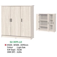 【JFT】 SU 3599 3 Doors Wardrobe / Clothes Storage Cabinet / Wardrobe Cabinet / Kabinet Baju / 3 Doors