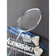 kawasaki超輕碳纖維羽球拍 KBD533 ，加贈1球拍袋1顆握把布3入羽毛球 羽球拍 碳纖維羽球拍