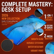 Desk Mat 80x30cm Big SizeEasy Clean No Slip MarblePattern for OfficeHome WFH Desk Gaming Study Gamer