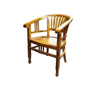 【吉迪市100%全柚木家具】UNC9-09 柚木圓弧椅背造型椅 沙發椅