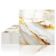 11pcs 1m2 Platinum Glossy Marble Pattern Imitation Ceramic Tile Wall Sticker Waterproof & Moisture-P