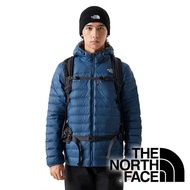 [THE NORTH FACE United States] Men's Double-Sided Down Warm Hooded Jacket (FP700) {Navy Blue/Yellow}