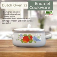 DUTCH OVEN ENAMEL PAN SIZES 16CM, 18CM, 20 CM, 22 CM, 24 CM| ENAMEL SAUCE POT | ENAMEL POT WITH LID