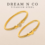GT171 (13M-16CM) Titanium Bangle Gelang Rantai Tangan Gift Wedding Jewellery Gold Silver Bracelets g