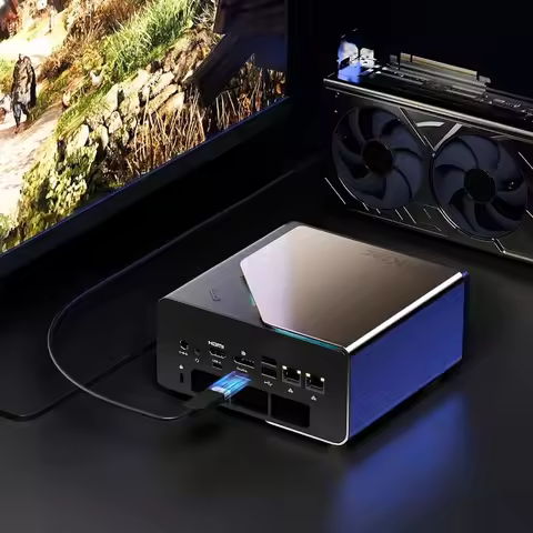 GMKtec EVO-T1 AI MINI PC Intel Core Ultra 9 285H 2*DDR5 5600Mhz 3*PCIe4.0 SSD Oculink Port USB 4.0 W