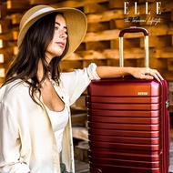 ELLE Travel Uniform Collection. กระเป๋าเดินทางไซส์ 20นิ้ว Carry On ถือขึ้นเครื่อง 100% โพลีคาร์บอเนต(PC) คันชักอะลูมิเนียม