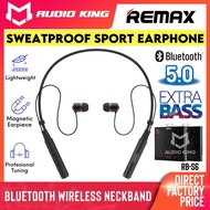 REMAX Bluetooth Earphone Sport Outdoor Earphone Wireless Neckband Bluetooth Waterproof Earphone AKS6