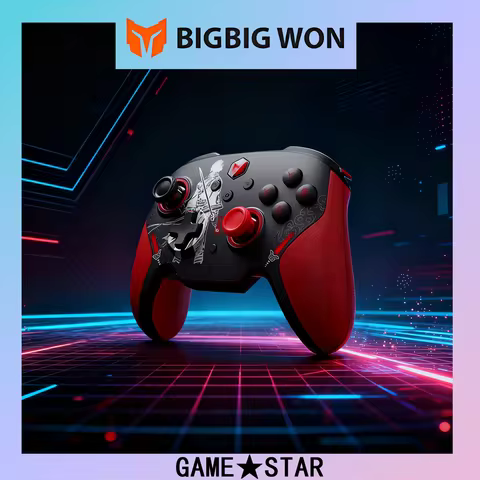 BIGBIGWON Blitz 2 TMR wireless game controller,Gamepad ,2000Hz,1000mAh,Bluetooth Star Flash For NS P