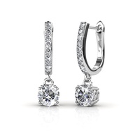 Earrings Enchanted Hoop Embellished With Crystals From Swarovski - Her Jewelleryarrings Enchanted Ho