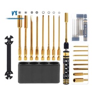 9 in 1 RC Tool Kit, RC Car Tool Kit RC Hex Driver Screwdriver Set for RC Car Hobby Tools