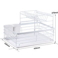 [SG Seller]Japanese Kitchen Dish Rack Stainless Steel / Kitchen Drying Dish Rack / Draining Rack/Ute