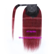 100% Human Hair Ponytail Extension Wrap Around Ponytail Human Hair Extension Fashion Type For Male