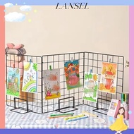 LA Display Rack, Metal with Base Storage Rack, Modern Grid Grid Frame Jewelry Booth Rack For Grid Pa