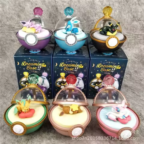 Pokemon Dream Box Pikachu Gangar Ladyas & Latios Blind Box Animation Characters Collection Toys Chil
