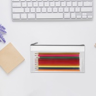 12Pcs Clear Pouch Money Pouch Multipurpose PVC Cash Money Bag with Zipper Cash Bag  SHOPSKC0397