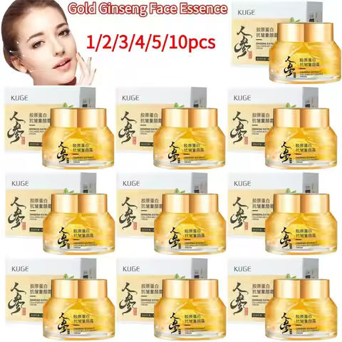 Gold Ginseng Face Cream Polypeptide Moisturizing Niacinamide Facial Serum For Skin Care 24k Gold Gin