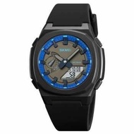 HITAM [CAN Send IMMEDIATELY!] Skmei Men's Analog Digital Watch - 2091 - Black Blue Q0M27