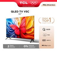 TCL 32 Inch QLED Google TV 2K FHD With HDR 10, Dolby Audio, HDMI, Google Cast Televisyen 32V5C