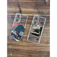 DY-227 Clear Case for All Types of OPPO A98 Mobile Phones with JDM CAR MOTIF