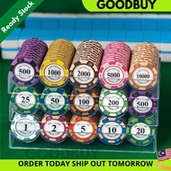 [20pcs/Set] Casino Poker Chips Dealer Playing Texas Set Poker Card Poker Game