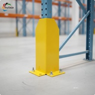 [chulisia] Rack Guard Foot Bolt-down Warehouse Rack Guard with Mounting Base Warehouse Corner Protec