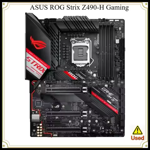 ASUS ROG Strix Z490-H Gaming Z490 LGA 1200 (Intel® 10th Gen) ATX Gaming Motherboard