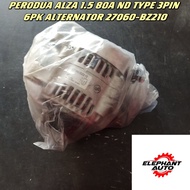 PERODUA ALZA 1.5 80A ND TYPE 3PIN 6PK ALTERNATOR 27060-BZ210