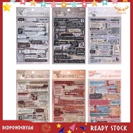 [Redpowderyan.] Word Stickers Journaling Scrapbooking Junk Journal