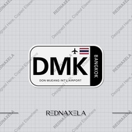 Don Mueang International Airport Code DMK Sign Sticker Vinyl Sticker