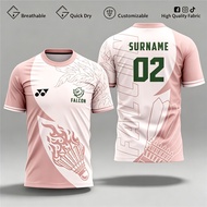 【Free name and logo customization】Falcon Badminton Jersey Quick Dry Breathable High Quality Fabric F