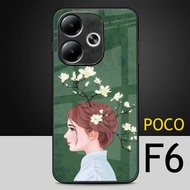 Softcase Glass Glitter For Xiaomi poco F6 - Casing hp poco F6 - Protective Case hp poco F6 - K02