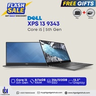 Dell XPS 13 9343 Laptop Intel Core i5-5th Gen 13.3" Display 8GBBuilt in Ram 256GB 512GB SSD Storage 