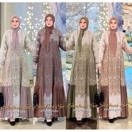 ST604 SYAFANA DRESS AMORE BY RUBY GAMIS SET HIJAB SHAQILA LIONEL