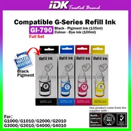 GI-790 790 GI790 GI 790 (Pigment Black) Compatible G Series Refill ink For Canon Printer Use