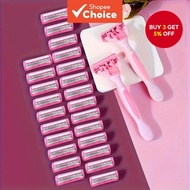 Women's Face Shaver & Eyebrow Razor | Safely Remove Peach Fuzz | 3-Layer Guard Blades for Sensitive 