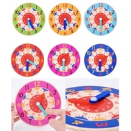 Montessori math toy wooden clock children learn to tell time wooden early education teaching toy tim