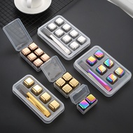 Ice Particles Set Ice Cubes Stainless Steel Ice Cubes Ice Tartar Metal Stainless Steel Ice Particles