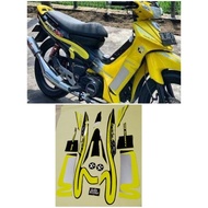 Yamaha fiz r F1zr caltex yellow black striping sticker