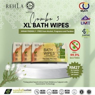 REHLA Combo 3 XL Bath Wipes l Ihram friendly