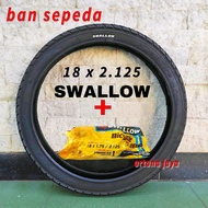 Ban luar dalam sepeda 18 x 2.125 SWALLOW untuk semua sepeda 18in