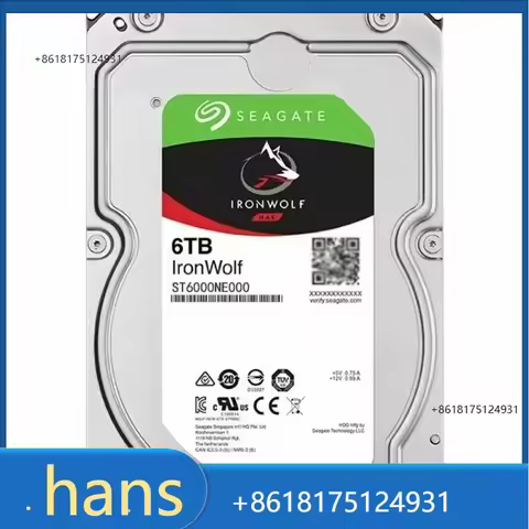 2026 Factory Direct Sales For New 18tb 16tb 14tb 10tb 8tb 6tb 4tb Ironwolf 3.5" Sata3 Nas Hard Drive