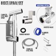 ✌STAINLESS STEEL BIDET SPRAY SET TOILET HAND SPRAYER HOSE KIT WITH HOLDER HANGING SUC304 BATHROOM SHOWER