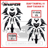 [FULL TANAM ] SNIPER COVERSET Y15 Y15ZR V1 V2 EXCITER RC BLACK / HITAM EXCITER RC
