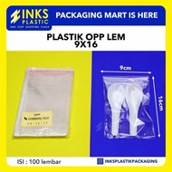 OPP PLASTIC GLUE 9x16 MULTIPURPOSE PACKAGING (100 PCS) OPP Plastic Bag