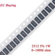 50pcs 2512 SMD Resistor 5% 0~10M 0 0.03 3.3 5.6 10 12 20 30 36 47 51 82 100 200 680 750 1K 2K 6.8K 1