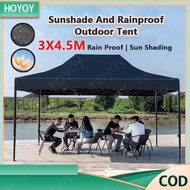 10x15 Black Canopy Heavy Duty Night Market Tent Full Set Canopy Folding Canopy Iron Frame Tent